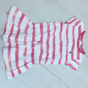 Ralph Lauren stripped coral white dress